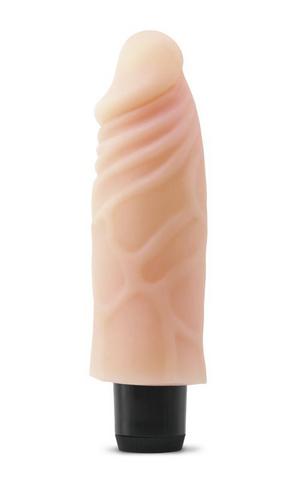 Real Feel Lifelike Toyz No 4 Beige Vibrating Dildo