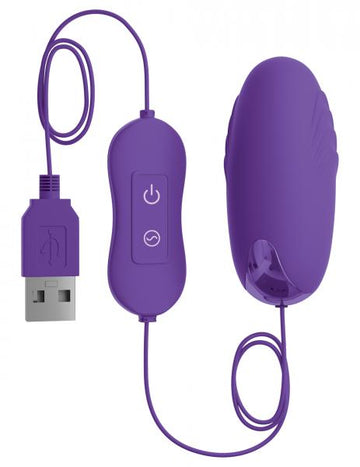 OMG! BULLETS #HAPPY USB Powered Bullet Vibrator Purple