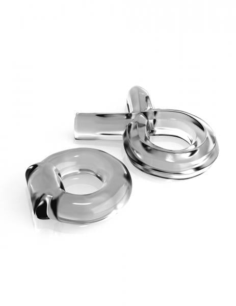 Classix Couples Cock Ring Set Clear 2 Pack