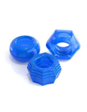 Classix Deluxe Cock Ring Set Blue 3 Pack