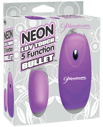 Neon luv touch bullet - 5 function purple