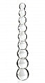 Icicles No 2 Glass Anal Beads Clear