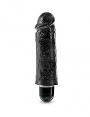 King Cock 5 inches Vibrating Stiffy Black