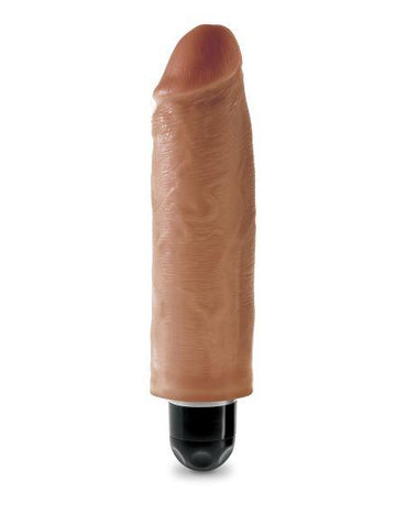 King Cock 6 inches Vibrating Stiffy Tan Dildo