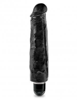 King Cock 7 inches Vibrating Stiffy Black