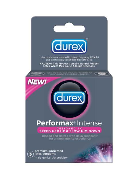 Durex Latex Condoms Performax Intense 3 pack