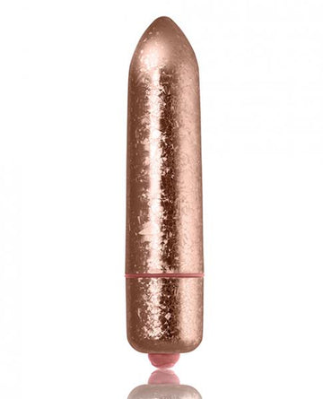 Frosted Fleurs Crystal Bullet Vibrator Rose Gold