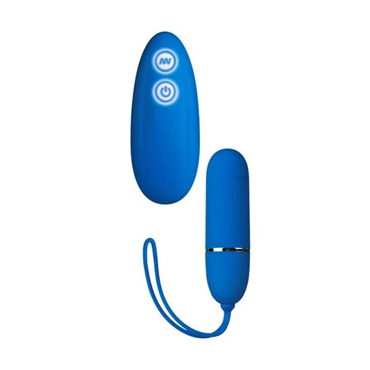 Posh 7 Function Lovers Remote Bullet Vibrator Blue