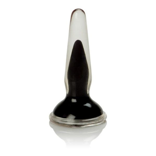 Crystal Cote Silicone Butt Plug Black