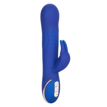 Jack Rabbit Rotating Beaded Rabbit Vibrator Blue