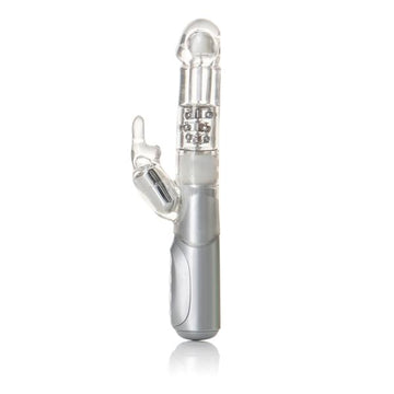 7 Function Jack Rabbit 3 Rows Silver Vibrator