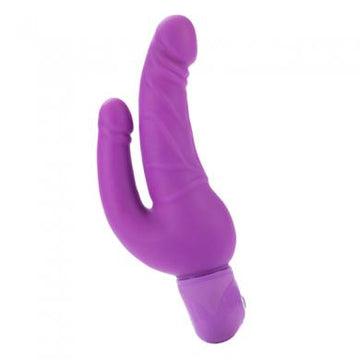 Power Stud Over &amp; Under Vibrator Waterproof Purple