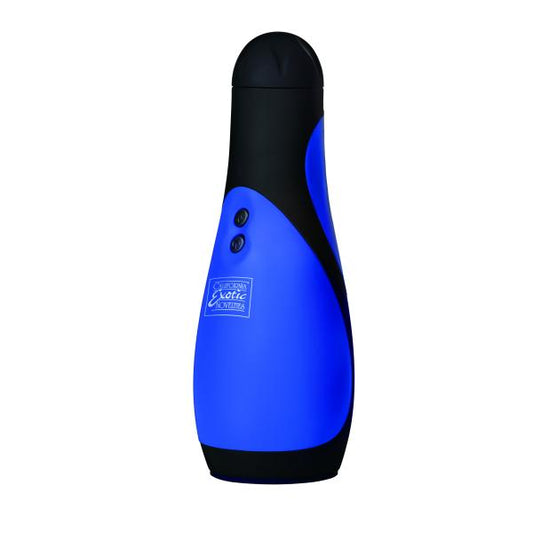 Apollo Power Stroker Masturbator 8.5 Inch - Blue