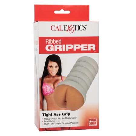 Ribbed Gripper Tight Ass Brown Stroker