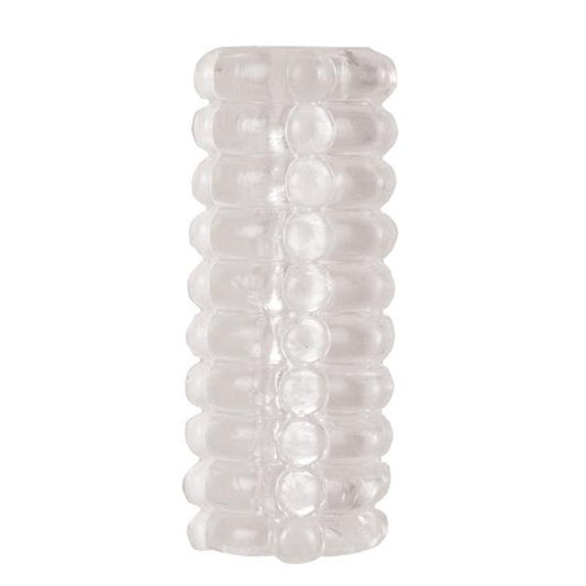 Ribbed Reversible Masturbation Stroker Clear