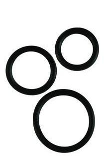 Rubber Ring - Black 3 Piece Set