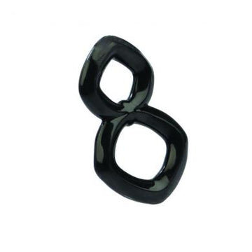 Crazy 8 Enhancer Double Cock Ring Black