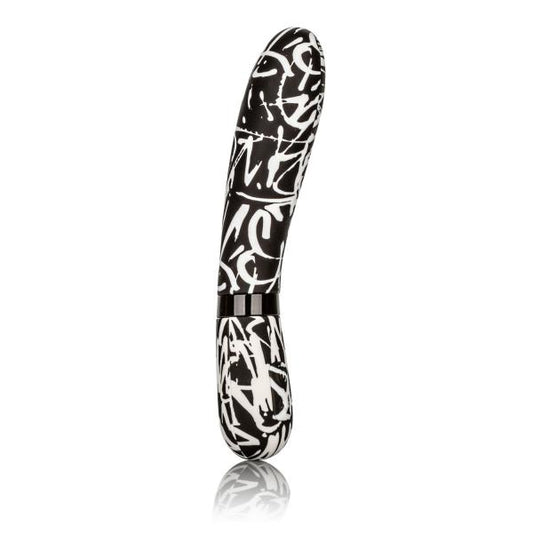 Hype Wand Flexible Shaft Black White Vibrator