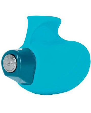 Key By Jopen Aries Finger Vibrator - Robin Egg Blue