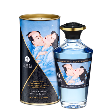 Shunga Warming Massage Oil Coconut 3.5 fluid ounces