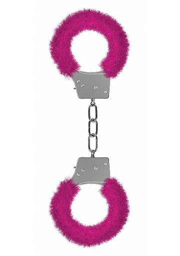 Ouch Beginners Handcuffs Furry Pink