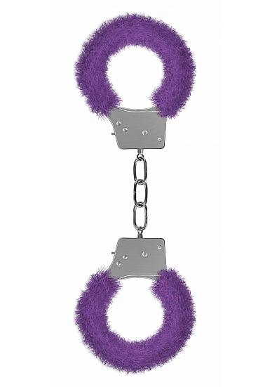 Ouch Beginners Handcuffs Furry Purple