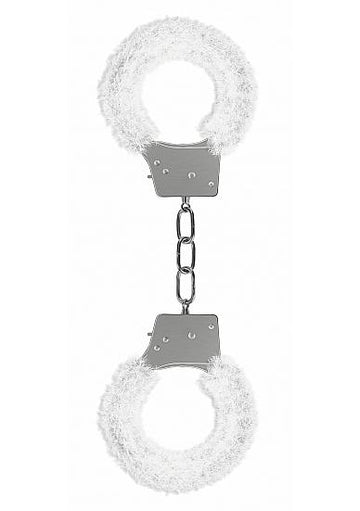 Ouch Beginners Handcuffs Furry White