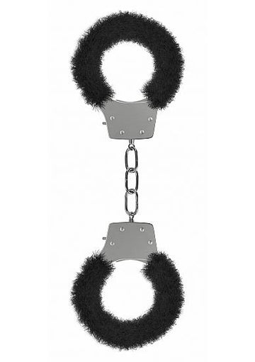 Ouch Pleasure Handcuffs Furry Black