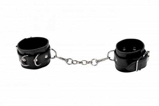 Ouch Leather Cuffs For Hand and Ankles Black