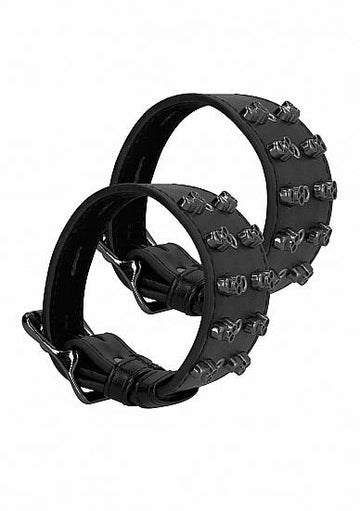 Ouch! Skulls &amp; Bones Handcuffs With Skulls Black