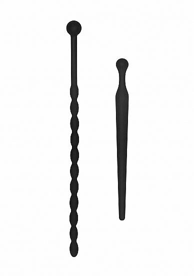 Silicone Beginners Plug Set Urethral Sounding Black