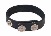 Spartacus Leather Cock Ring Nickel Free Snaps