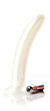 Leisure Silicone Vibrator 7 Inches Pearl White