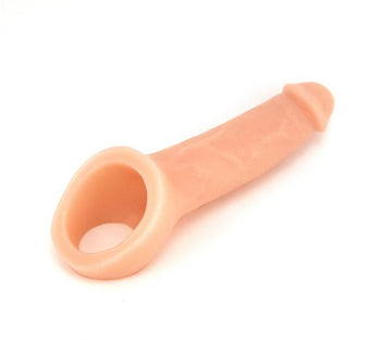 Ride On Hollow Penis Enhancer Beige