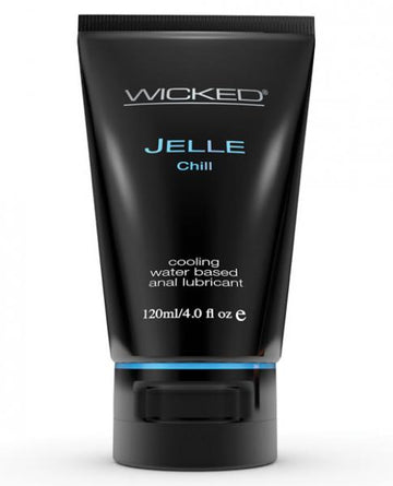 Wicked Jelle Chill Water Base Anal Gel 4oz Tube