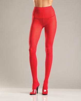 Opaque Nylon Pantyhose Red QN