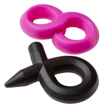 Pro Sensual Silicone Super 8 Ring &amp; Tie Sling 2 Pack