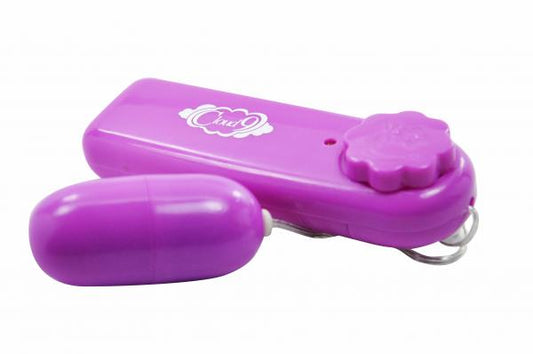 Cloud 9 Vibrating Bullet Purple Attached Remote