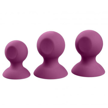 Cloud 9 Health &amp; Wellness Nipple &amp; Clitoral Massager Suction Set Plum