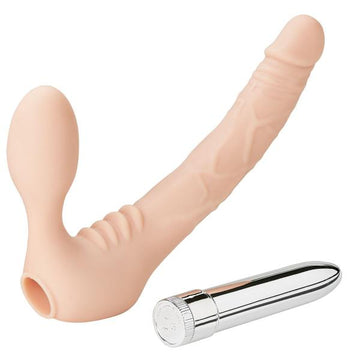 Cloud 9 Strapless Strap On Dildo Beige