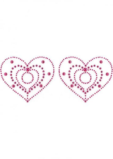 Crystal Heart Pink Pasties