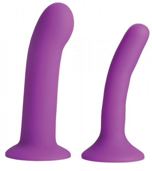 Strap U Incurve Silicone G-Spot Duo Dildo Set