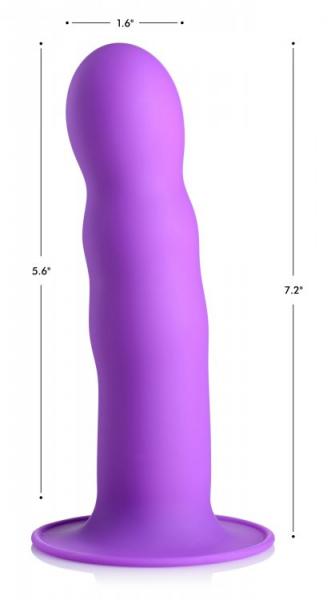 Squeeze-It Silexpan Phallic Dildo Purple